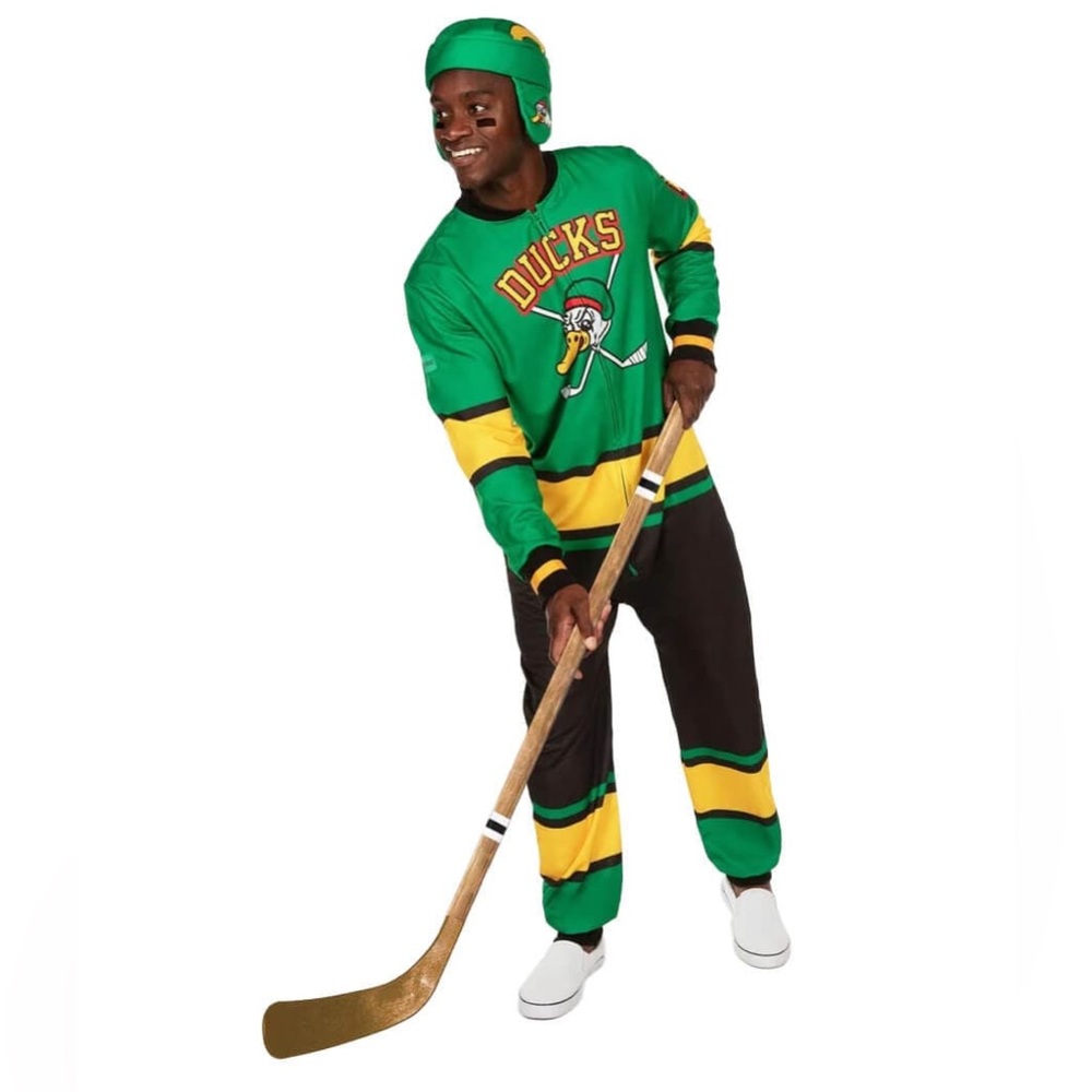 MEN'S DUCK MOVIE HOCKEY COSTUME size Large Tipsy Elves, NWOT